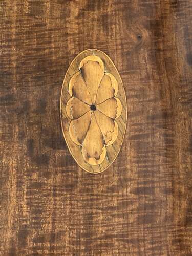 Sheraton mahogany dressing table mirror.