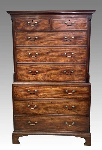 Georgian mahogany tallboy.