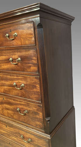 Georgian mahogany tallboy.