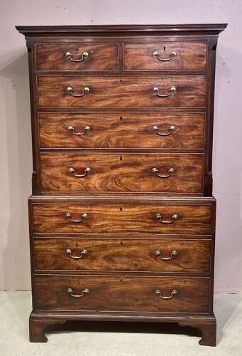 Georgian mahogany tallboy.