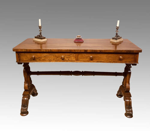 William IV rosewood writing table.