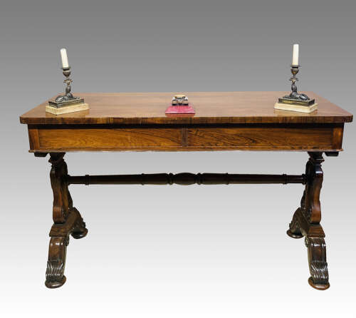William IV rosewood writing table.