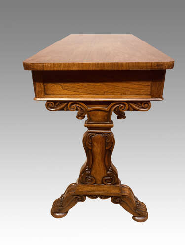 William IV rosewood writing table.
