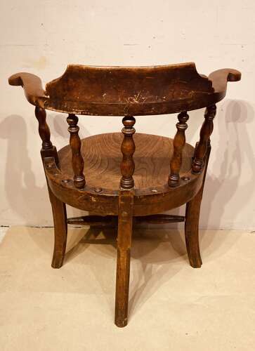 Georgian elm country armchair