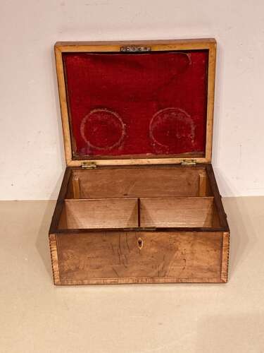Sheraton inlaid mahogany box.