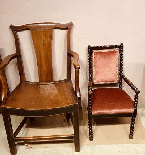 Victorian bobbin turned child’s chair