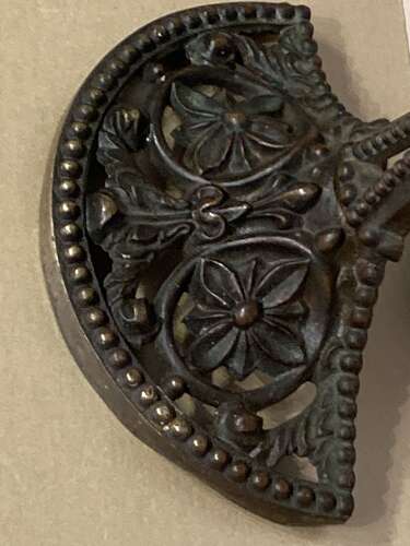 Late Georgian brass doorstop