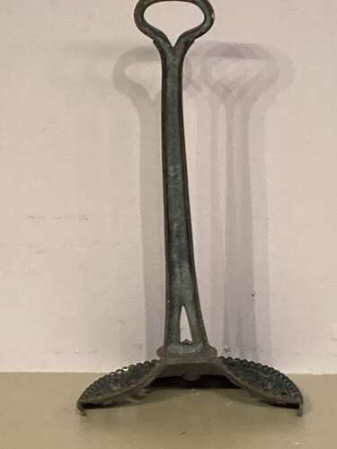 Late Georgian brass doorstop