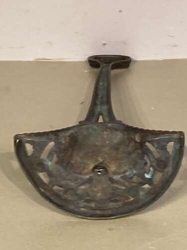 Late Georgian brass doorstop