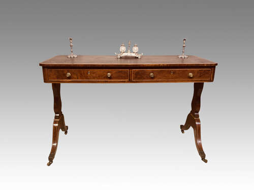 Georgian mahogany writing table.