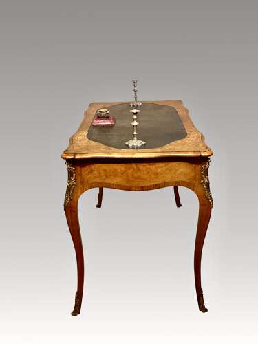 Victorian walnut writing table.