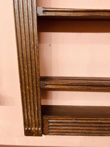 Georgian oak delft rack.