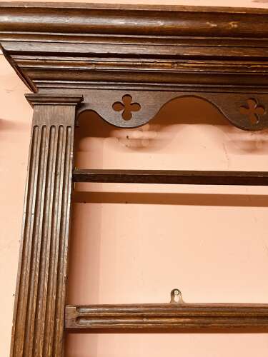 Georgian oak delft rack.