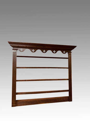 Georgian oak delft rack.