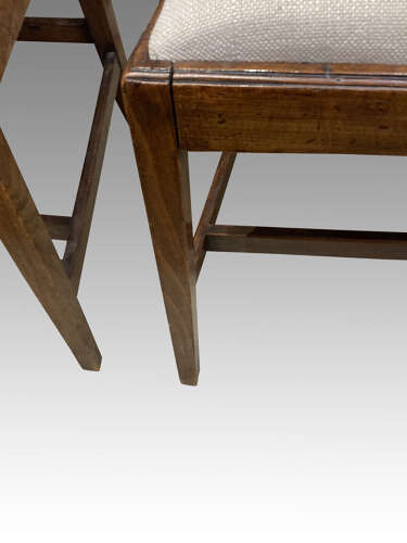 Set of 6 Georgian country chairs.