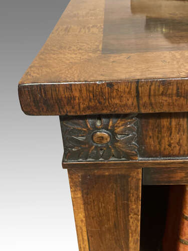 Regency rosewood open bookcase.