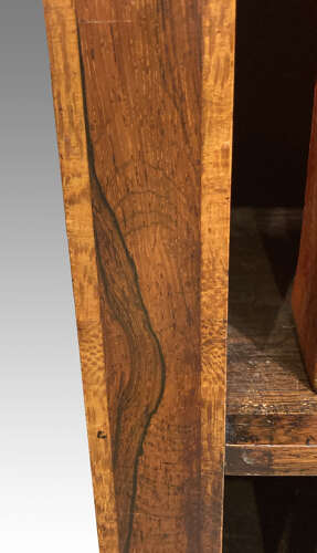 Regency rosewood open bookcase.