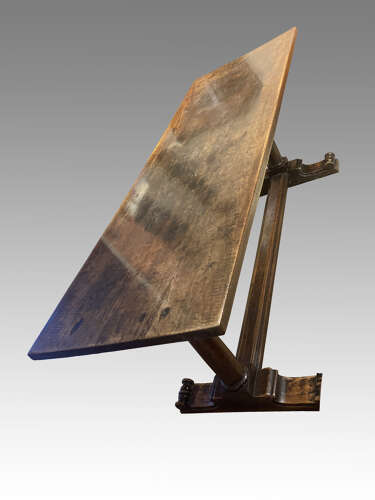 18th century walnut refectory dining table.
