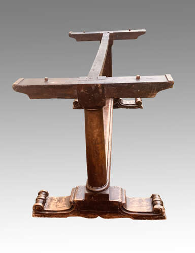 18th century walnut refectory dining table.