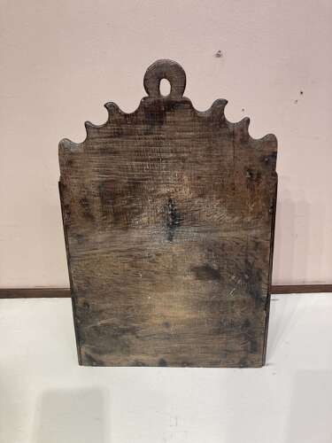 Welsh oak hanging candle box.