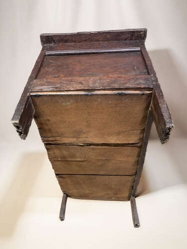 Charles II carved oak coffer.