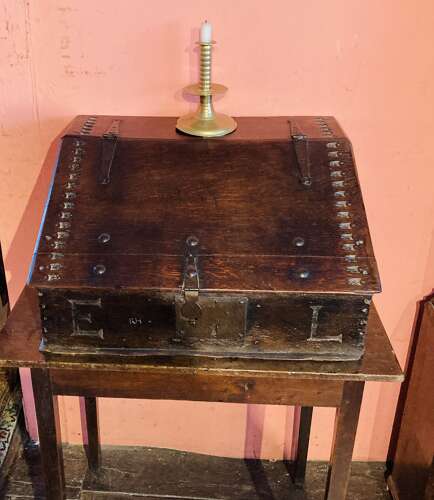 Charles I oak table desk.