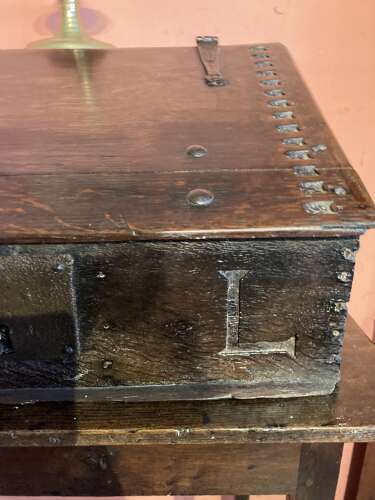 Charles I oak table desk.