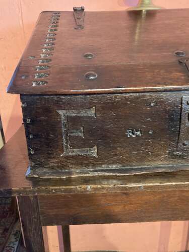 Charles I oak table desk.