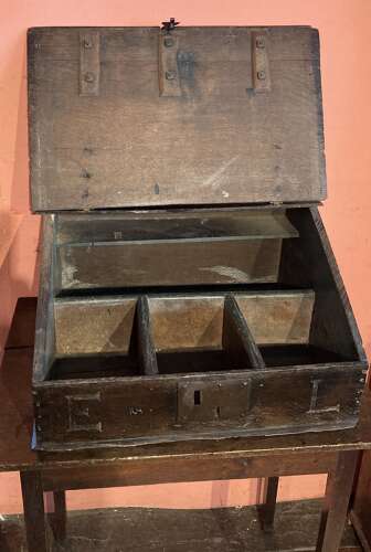 Charles I oak table desk.