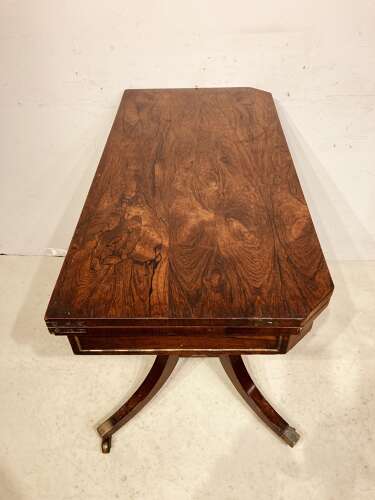 Regency rosewood card table.