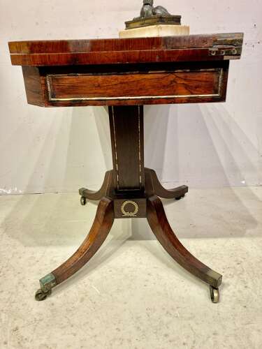 Regency rosewood card table.