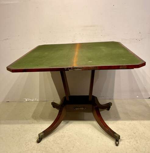 Regency rosewood card table.