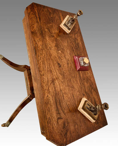 Regency rosewood card table.
