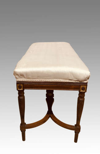 19th century rosewood music stool by C. Nosotti.