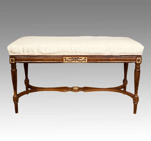 19th century rosewood music stool by C. Nosotti.