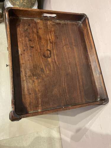 Georgian mahogany bedside table.