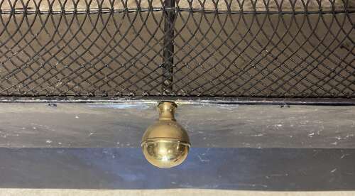 Georgian brass fender.