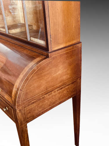 Georgian mahogany writing cabinet.