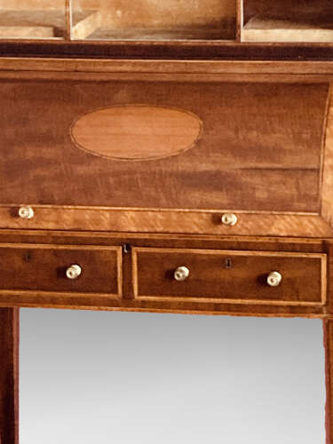 Georgian mahogany writing cabinet.