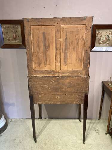 Georgian mahogany writing cabinet.