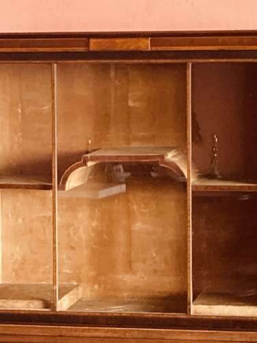 Georgian mahogany writing cabinet.