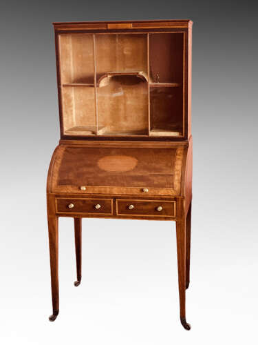 Georgian mahogany writing cabinet.
