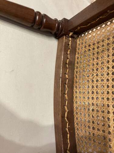 Georgian mahogany saddle seat dressing stool.