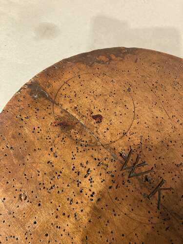 Welsh sycamore cheese mould.