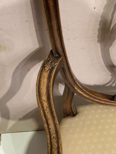 Hepplewhite carved mahogany armchair.