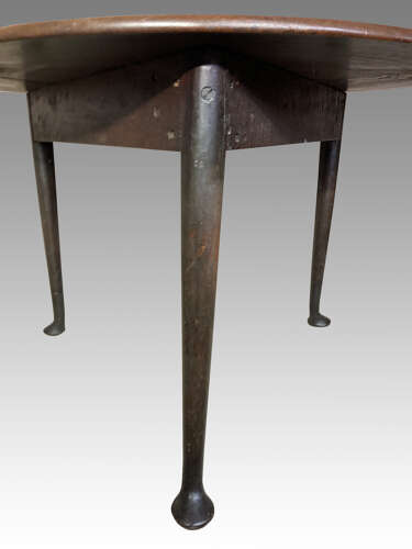 Geo II red walnut drop leaf table.