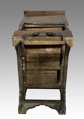 Antique Welsh oak side table.
