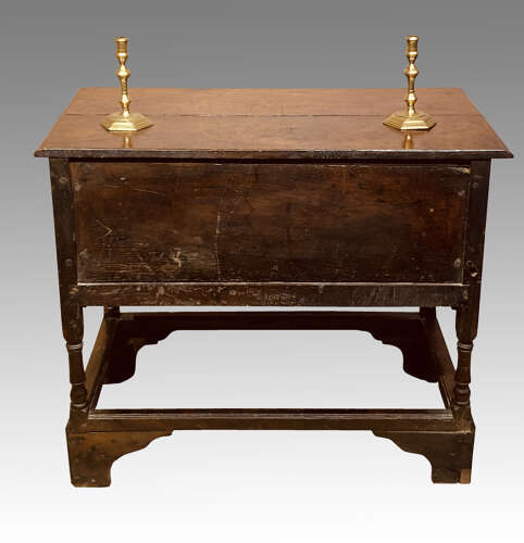 Antique Welsh oak side table.
