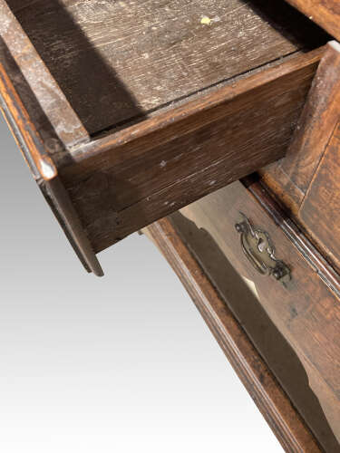 Antique Welsh oak side table.