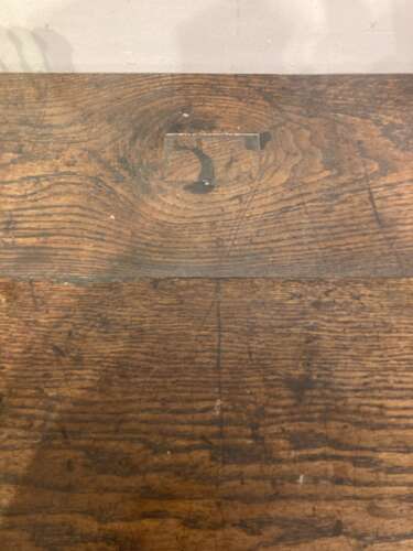 Antique Welsh oak side table.